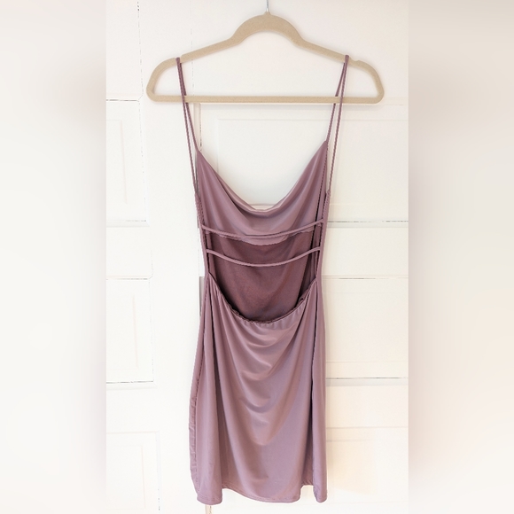 Strappy Scoop Neck Cami Mini Dress, 21 Saints, Size M, Lilac Mauve - Picture 4 of 11